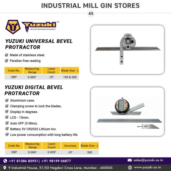 Yuzuki® Digital Universal Bevel Protractor - Image 2