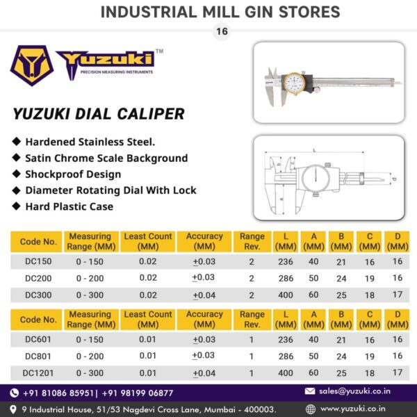 Yuzuki® Dial Caliper - Image 4
