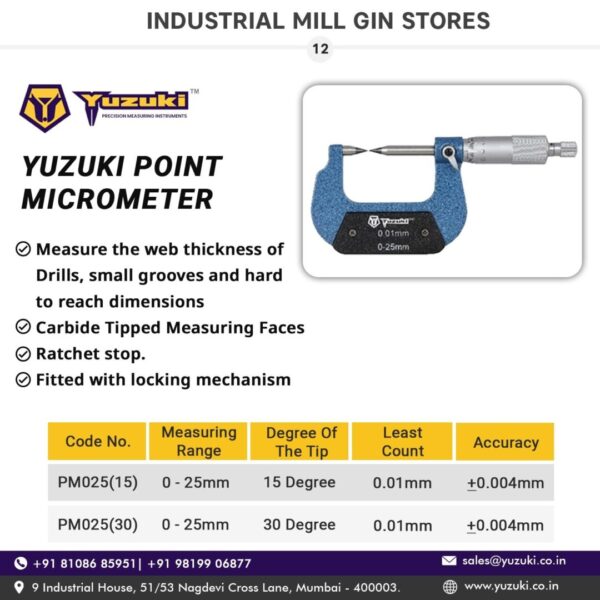 Yuzuki® Point Micrometer - Image 3