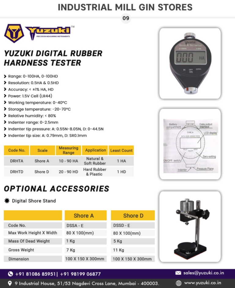 Durometer Testing Rubber Buy Yuzuki® Digital Rubber Hardness Tester Shore (Durometer ...