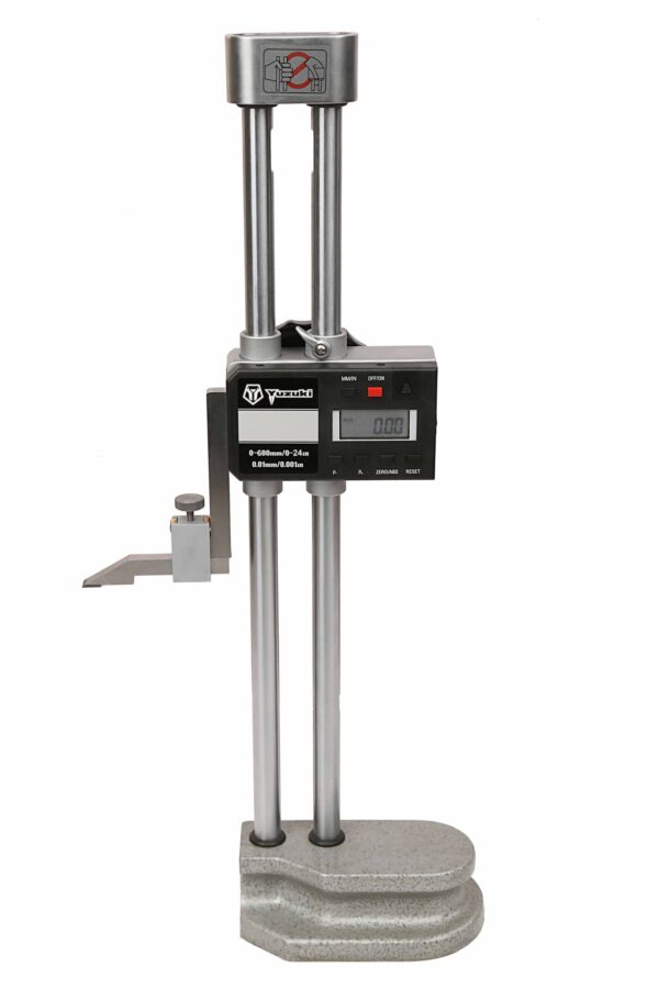 Yuzuki® Digital Height Gauge (Double Column with Side Handwheel) for precise and robust height measurements - Precision Measuring Tool