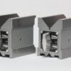 Crystal Magnetic V Block for holding cylindrical workpieces with precision on steel and iron surfaces.